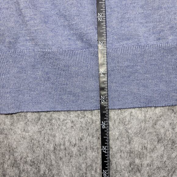 Brooks Brothers Sweater Vest Mens Size Medium Supima Cotton Blue Preppy Casual - Picture 6 of 7